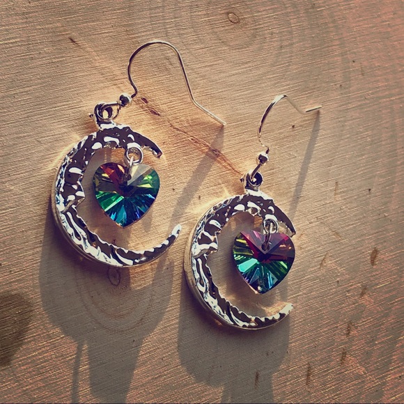 Jewelry - 🌙🌙 Moon and hearts earrings 🌙🌙